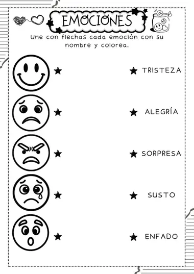 Actividad de alfabetización: reconociendo las emociones