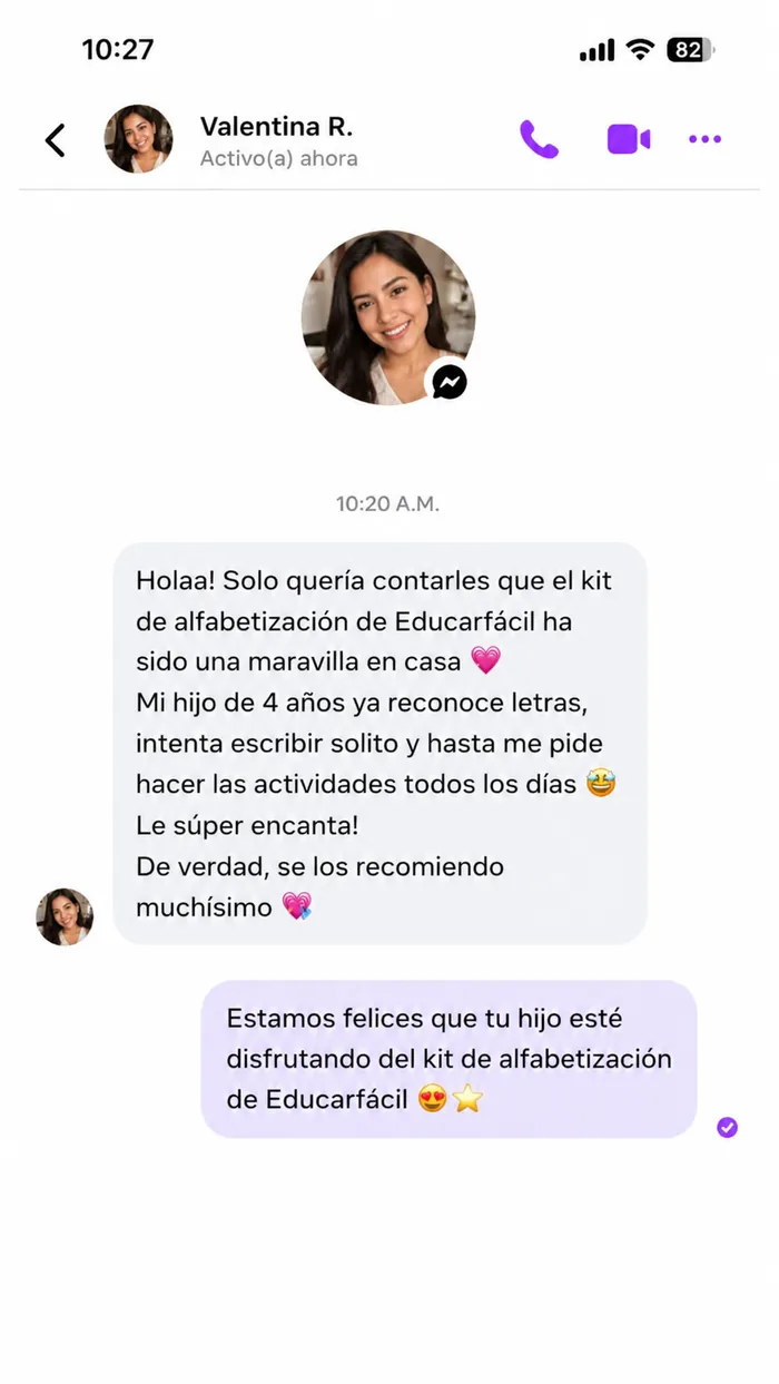 Testimonio real de una mamita usuaria del kit EducarFácil 1